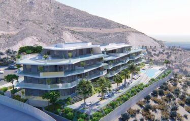 Residential view from above, new development in Benalmadena