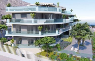 Residential view from above, new development in Benalmadena